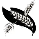 wheat tattoo design idea