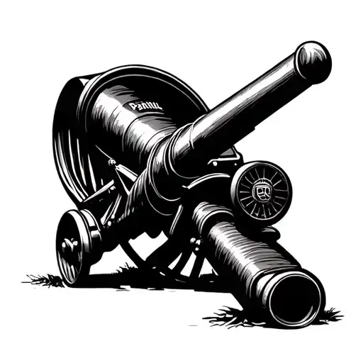 Arsenal FC cannon tattoo design idea