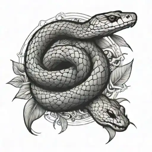 snake wrapped around arm tattoo tattoo design idea