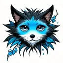 bluey tattoo design idea