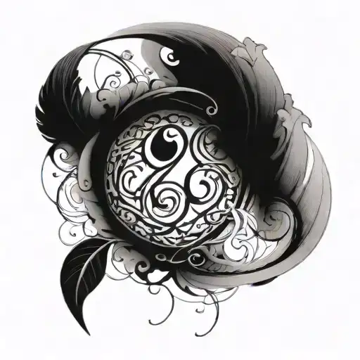 Incorporate the number 888 in a unique and artistic way into a twin flame design tattoo design idea