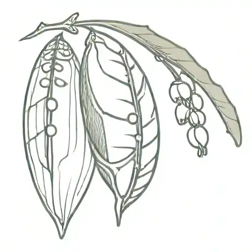 cicada shell empty with lily of the valley intertwined tattoo design idea
