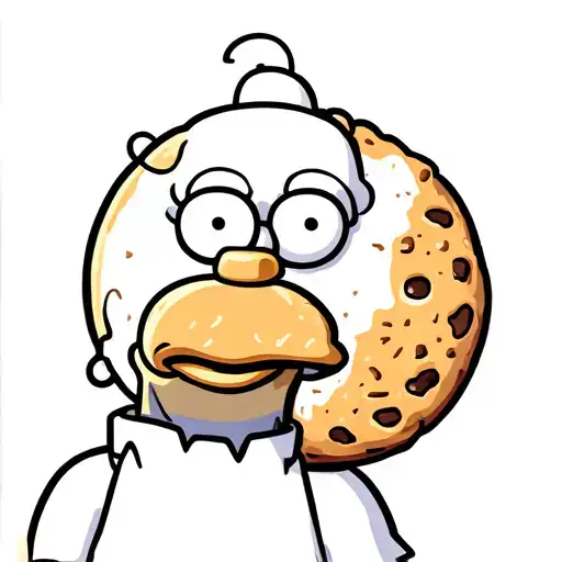 homer SIMPSON eat space cookie tattoo design idea