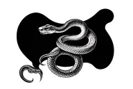 3d snake wrapped around my arm sleeve tattoo design idea