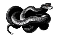 3d snake wrapped around my arm sleeve tattoo design idea
