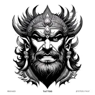 Ravana tattoo design idea