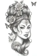 roses tattoo design idea