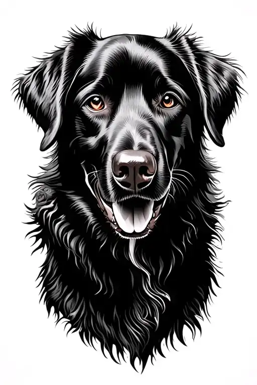 tattoo of a golden retriever inspired by basketball  tattoo design idea