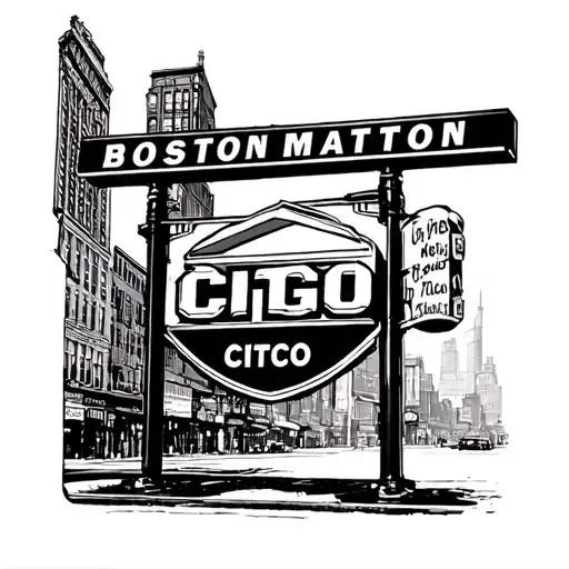 boston citgo sign tattoo design inspired tattoo design idea