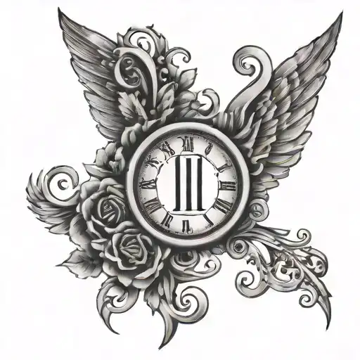 11:11 written tattoo design idea