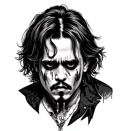 Johnny depp crybaby tattoo design idea