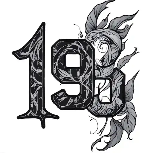 Alexis Miller 1989 numbers tattoo design idea