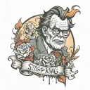 Stephen King It tattoo design idea