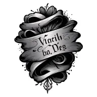 scroll with words  tattoo design idea