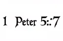 "1 Peter 5:7" tattoo design idea