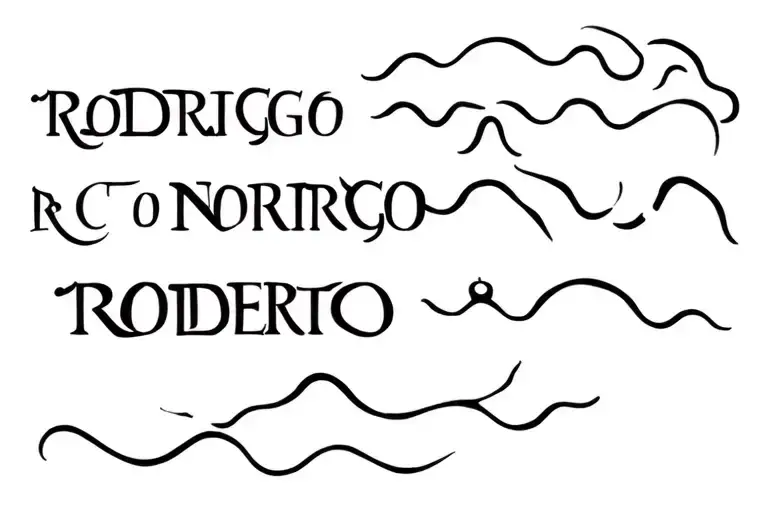 "Rodrigo Roberto" Nautical Compas Neptun Waves tattoo design idea