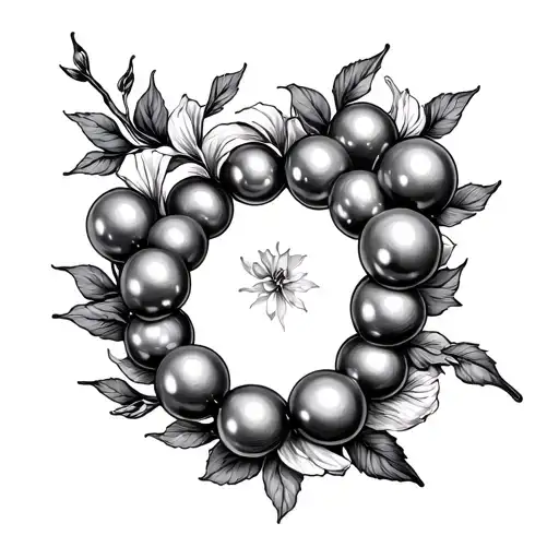 String Of Pearls tattoo design idea