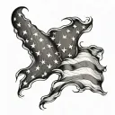 american flag arm sleeve tattoo design idea