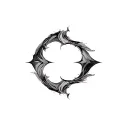 Coverup Abstract Patterns tattoo design idea