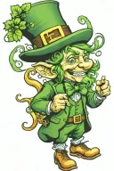 leprechaun raving tattoo design idea