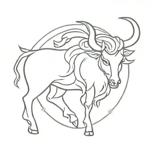 Taurus, Leo, capricorn tattoo design idea