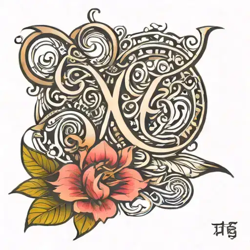 Hindi word 'tyag' tattoo design idea