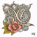 Hindi word 'tyag' tattoo design idea