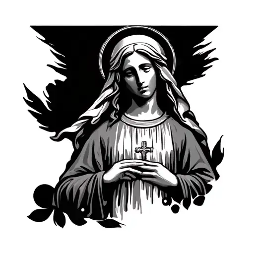 Hail Mary tattoo design idea