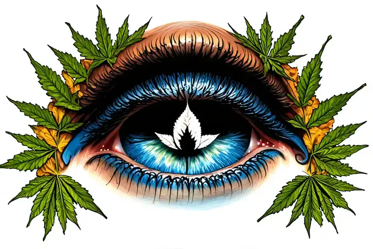 420 friendly Call tattoo design idea