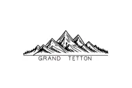 grand teton mountains minimalist  tattoo design idea