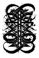 Raw Blackwork Chaotic Bold Strokes Flow Brutalist Dark Abstract Lettering tattoo design idea