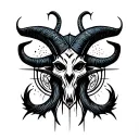 "SOLVE COAGULA" BAPHOMET tattoo design idea