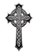 Celtic cross tattoo design idea