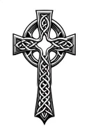 Celtic cross tattoo design idea