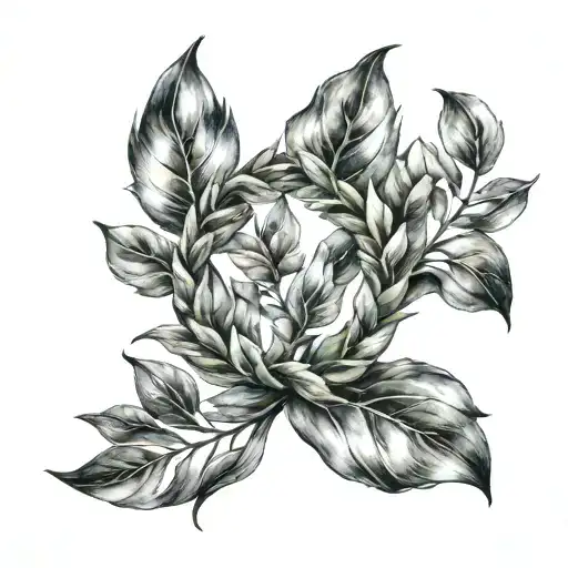 laurel wreath tattoo design idea