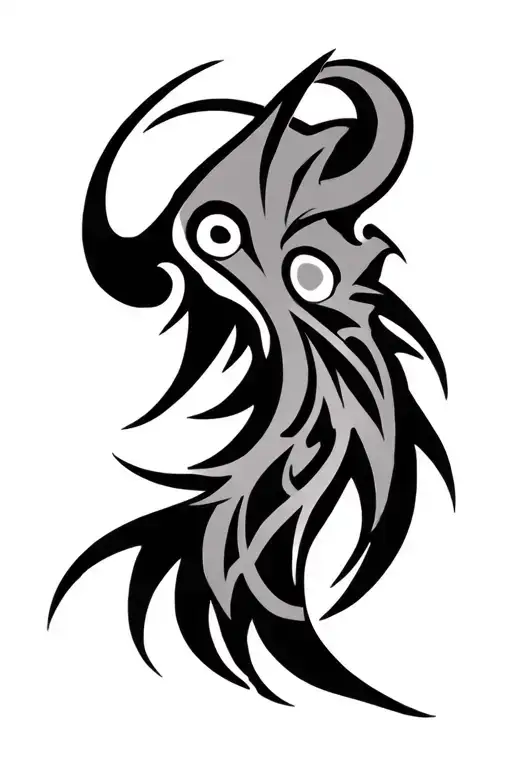 viking tribal symbols tattoo design idea