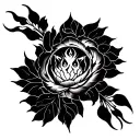 Fortune helps strong tattoo design idea