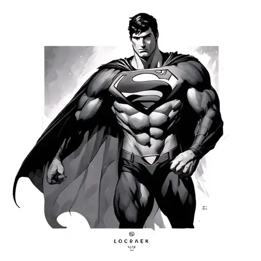 Superman tattoo design idea