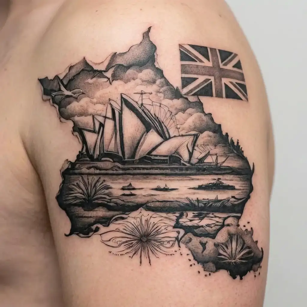 Australia tattoo design idea