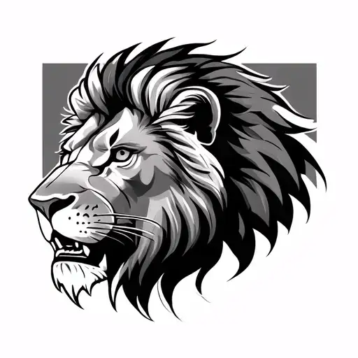Lion Throat tattoo design idea