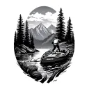 outdoor adventure themed tattoo tattoo design idea