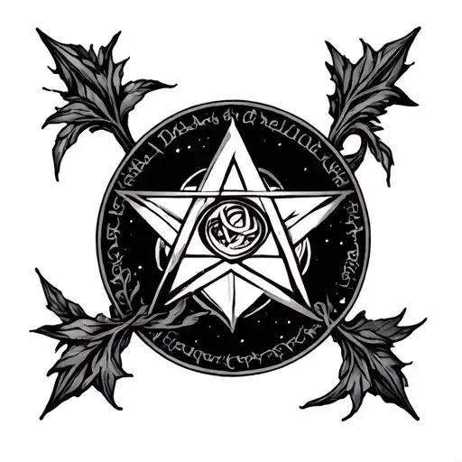 Wicca tattoo design idea