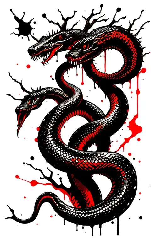 Money Tree with Faithful Serpent tattoo design idea