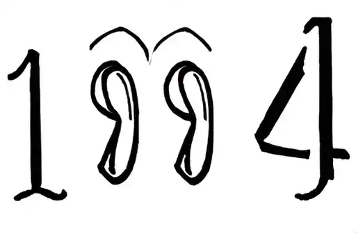 "1994" tattoo design idea