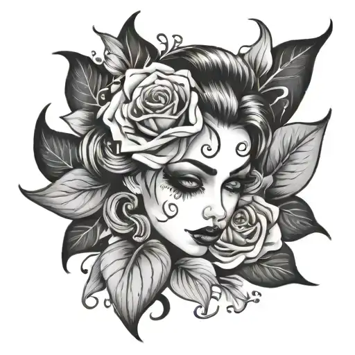 sissy whore tattoo design idea