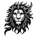 lion face hindu god shiva tattoo tattoo design idea
