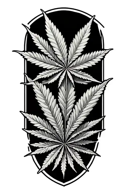 Loyalty * Discipline security cannabis tattoo design idea