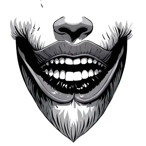 Throat tattoo design idea
