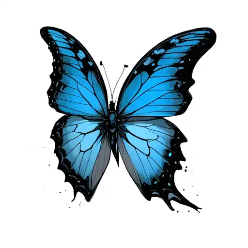 Life is Strange, Time, Blue Morpho Butterfly tattoo design idea