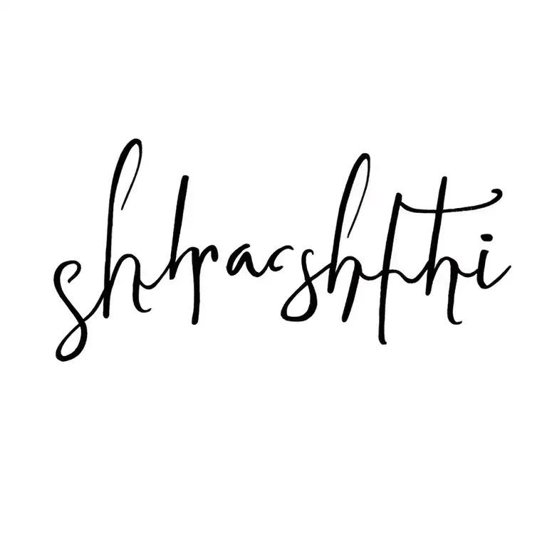 Shrashthi name tattoo design tattoo design idea